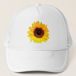 Boné Somente uma flor do girassol + seus texto & ideias
