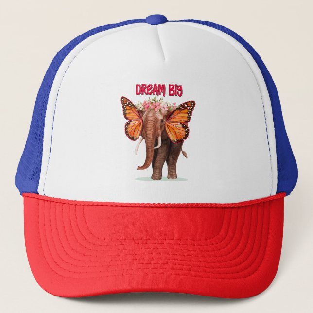 Boné Sonho Grande Como Um Elefante Inspirador (Frente)