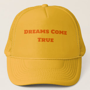 Boné Sonhos Personalizados Tornam-se Realidade Amarelo
