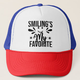 Boné Sorrir é meu favorito, sorrir é meu favorito