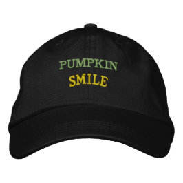 Boné SORRISO DE ABÓBORA Texto Cor Preta Estilo Hallowee
