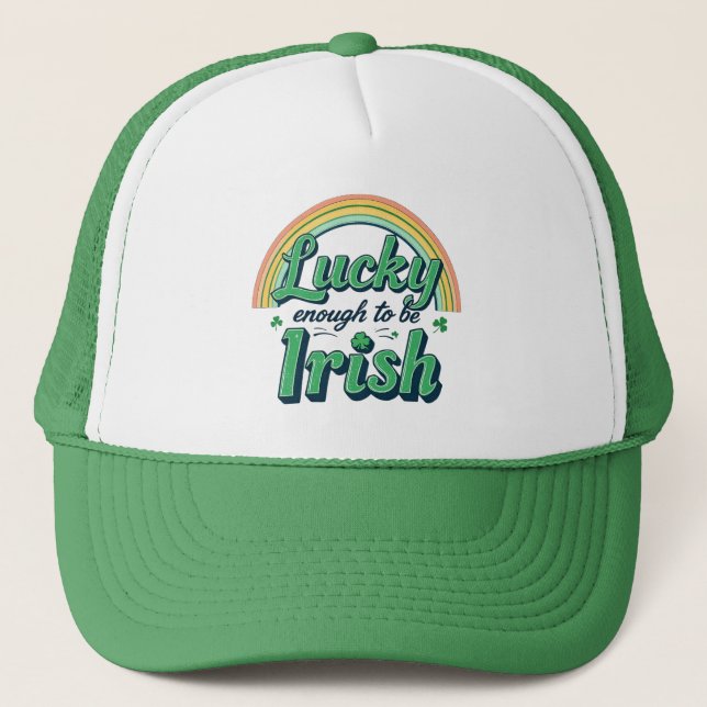 Boné Sortudo o suficiente para ser irlandês (Frente)