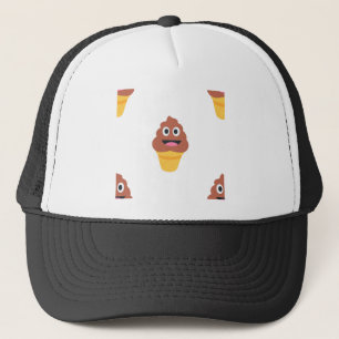 Boné sorvete cone poo emoji