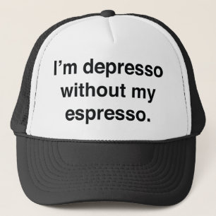 Boné Sou Depresso Sem Meu Espresso
