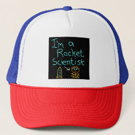 Boné Sou um cientista de foguetes designs satíricos
