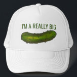Boné Sou um Grande Dill (Acordo) Pickle Funny Kosher<br><div class="desc">Apresenta uma ilustração original de um picles verde estaladiço! Este design também está disponível em outros produtos. Não vê o que está procurando? Precisa de ajuda para a personalização? Entre em contato com Rebecca para ter algo projetado só para você.</div>
