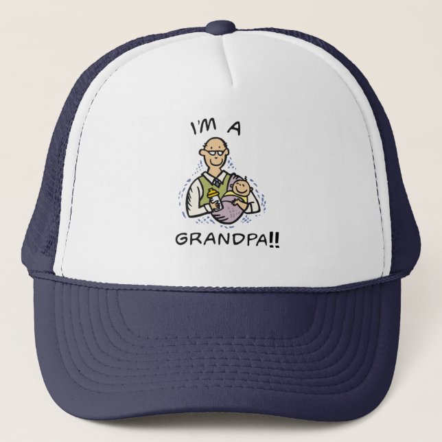 Boné Sou um vovô T shirts e presentes (Frente)