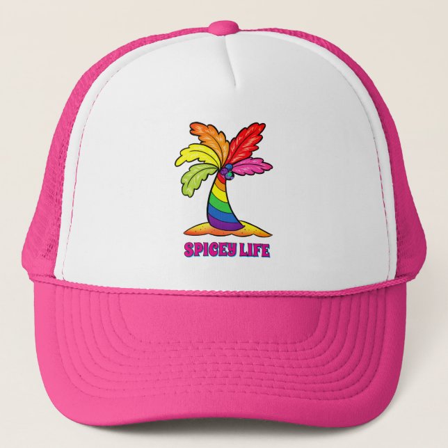 Boné SPICeY LIFE Rainbow Palm (Frente)