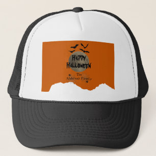 Boné Spider Web Bats Moon Spooky Modern Happy Halloween