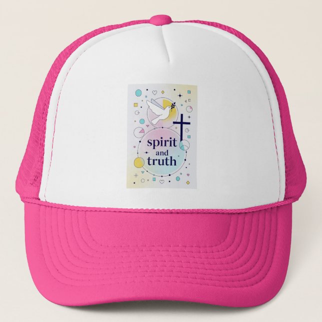 Boné Spirit and Truth Christian Women's Trucker Hat (Frente)