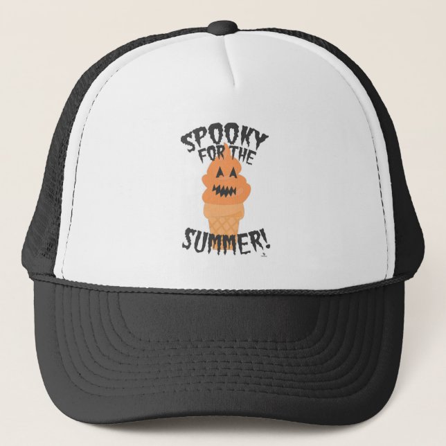 Boné   Spooky Summer Funny Summerween Cartoon Art (Frente)