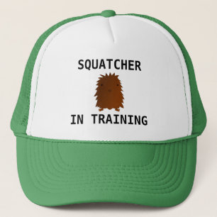 Boné Squatcher no bebê bigfoot do treinamento