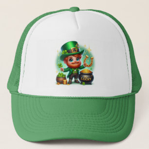 Boné Sr. Lucky Dia de São Patrício Leprechaun