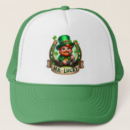Boné Sr. Lucky Dia de São Patrício Leprechaun
