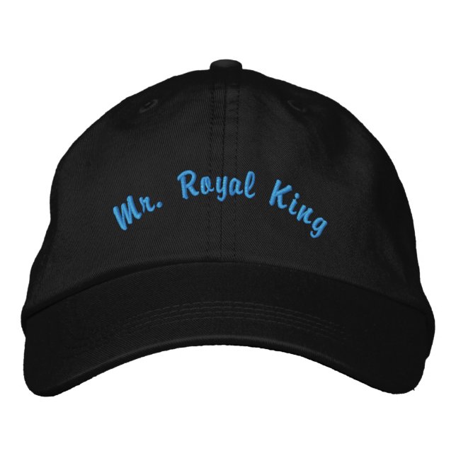 Boné Sr. Royal King Tema Elegante Escuro - Chapéu Vibe  (Frente)