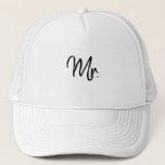 Boné Sr. Wedding hat<br><div class="desc">O chapéu do Sr. Wedding para preto e branco do noivo</div>