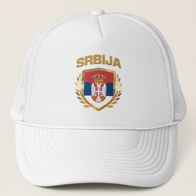 Boné Srbija Flag Shield Sérvia (Frente)
