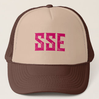 Boné SSE- Olhar de Esguelha (marrom e rosa)