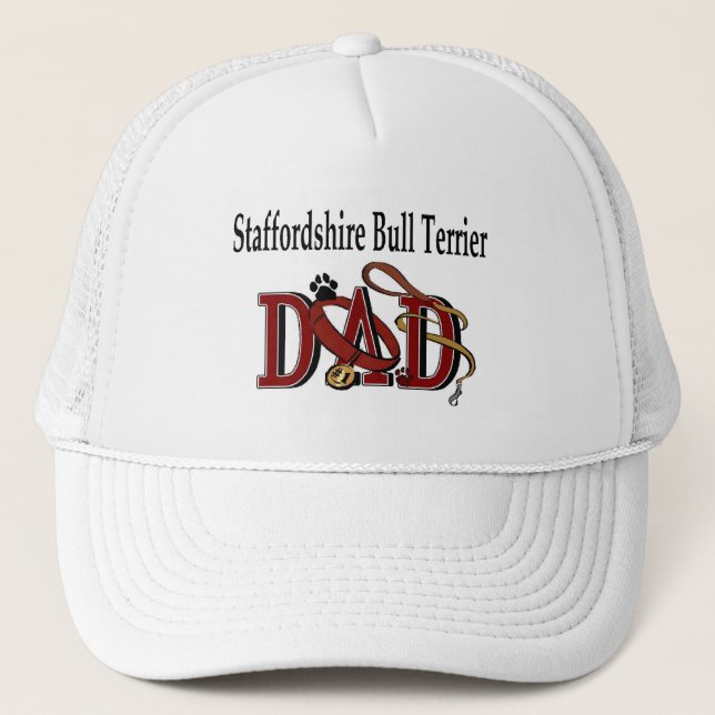 Boné Staffordshire Bull Terrier Pai Hat (Frente)