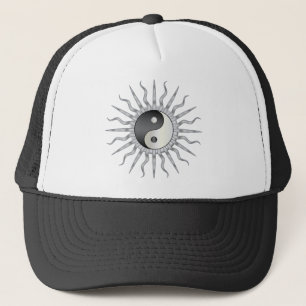 Boné Starburst preto Yin Yang