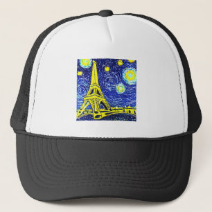 Boné Starry Night Paris França