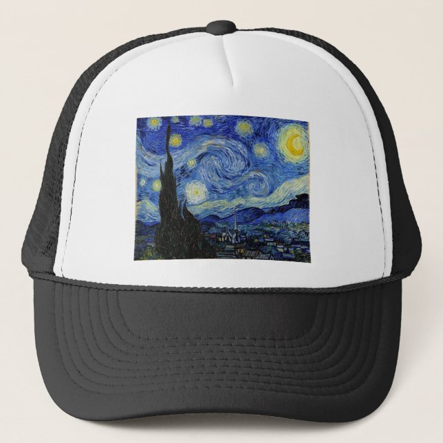 Boné Starry Night por Vincent Van Gogh (Frente)