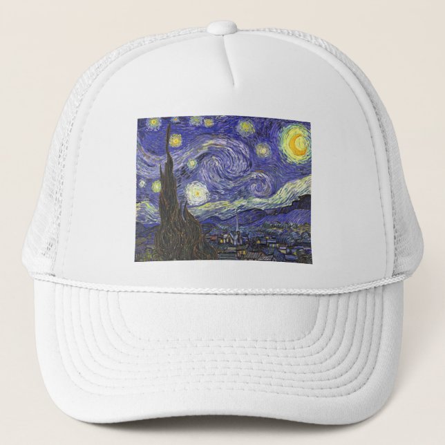 Boné Starry Night por Vincent van Gogh (Frente)