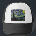 Boné Starry Night - van Gogh<br><div class="desc">Da lâmpada do mineiro de Nuenen à que colocou em sua janela, seguindo a cena com Gauguin; da estrela da noite que notou em 1875 em Corot Olive Orchard à carta que escreveu ao irmão em agosto de 1888, na qual ele disse: "Algum dia ou outro você verá uma fotografia...</div>
