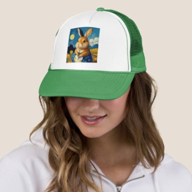 Boné Starry Primavera Bunny Trucker Hat (Criador carregado)