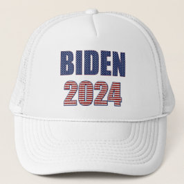 Boné Stars and Stripes Typografia Biden 2024