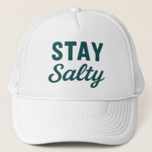 Stay Salty - Coastal Teal Beach Bum Graphic Print