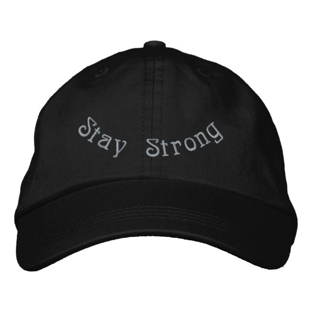 Boné Stay Strong Classic Black Awareness Streetwear-Hat (Frente)