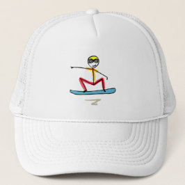 Boné Stickman de Snowboarding