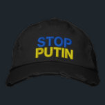 Boné Stop Putin Stop War Hat - Ucrânia - Bandeira da Uc<br><div class="desc">Mantenho-Me Com A Ucrânia - Liberdade - Paz - Apoio à Ucrânia - Solidariedade - Bandeira da Ucrânia - Forte Juntos - Vitória da Liberdade - Parem De Putin - Parem A Guerra! Vamos faz do mundo um lugar melhor - todos juntos! Um mundo melhor começa - depende - precisa...</div>