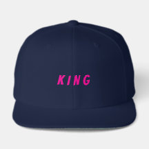 Stylish Men Snapback KING Text Strong Bold Looking