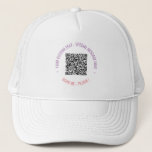 Boné Sua Habilitação de Conversor de Texto Personalizad<br><div class="desc">Trucker Hat Personalizado com Fontes e Cores com seu Código QR Digitalizar Informações Texto do Promocional Personalizado Negócios ou Presente de Bonés/Chapéus Engraçados Pessoais - Adicione seu Código QR - Imagem ou Logotipo - Foto / ou texto / mais - Redimensionar e mover ou remover / adicionar elementos - Imagem...</div>