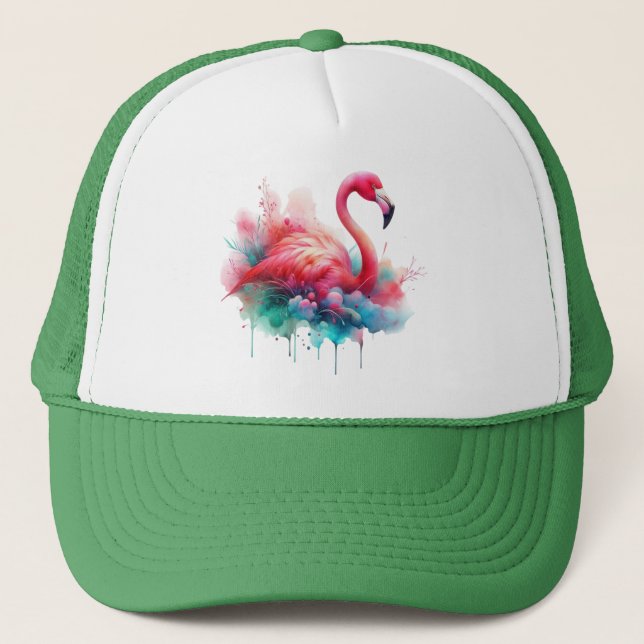 Boné Sublimação Flamingo Rosa-95159 (Frente)