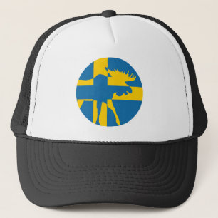 Boné Suecia Moose Bandeira Nacional Sueca