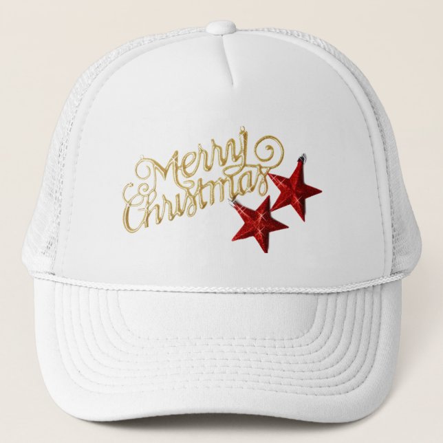 Boné Suéter de Natal Aconchegante com Design do Papai N (Frente)