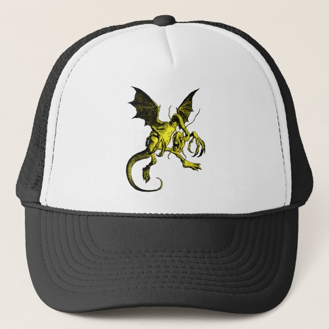 Boné Suficiência do amarelo de Jabberwocky (Frente)