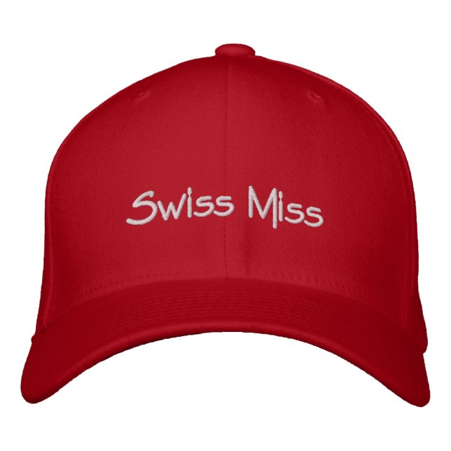 Boné Suiça Miss Embroiderada Hat (Frente)