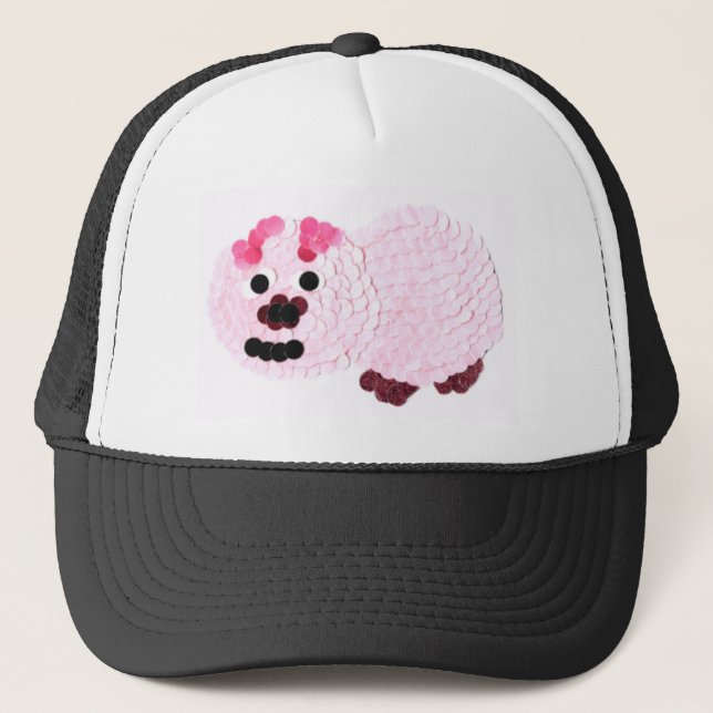 Boné Suíno Rosa (Frente)