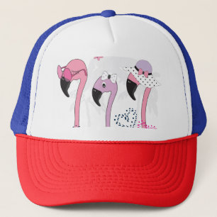 Boné Summer Flamingo: Ilustração da Pratage.