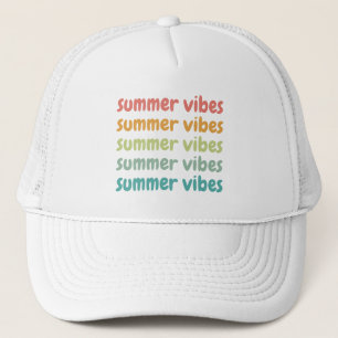 Boné Summer Vibes Férias de Praia Retro Verão