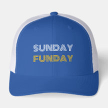 Sunday Funday Chapéu Personalizado Divertido 