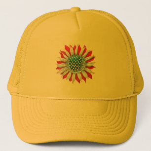 Boné Sunflower American Flag 4 de julho Women Men Meri