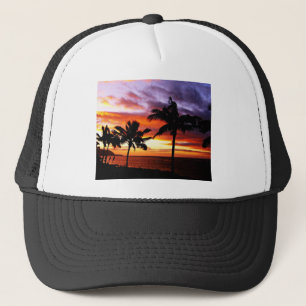 Boné Sunset de praia tropical