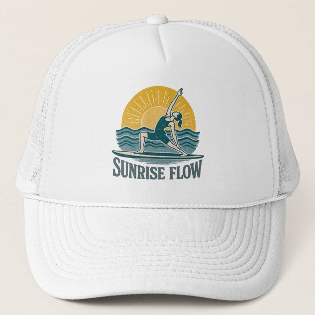 Boné SUP Sunrise Flow Paddleboard Yoga | Estampa Gráfic (Frente)