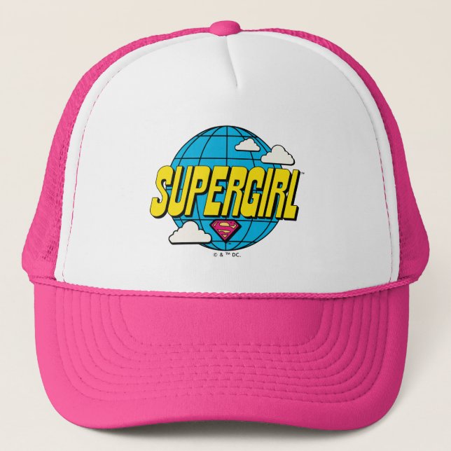 Boné Supergirl Global Gráfico Pop (Frente)