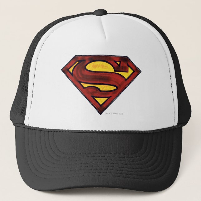 Boné Superman S-Shield | Logotipo vermelho escura (Frente)